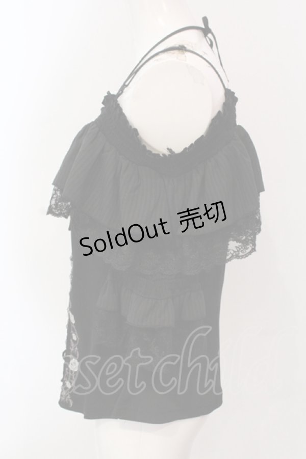 画像3: Ozz oneste / Pirates Roseオフショルダープルオーバー  ブラック O-25-04-19-070-OO-TO-OW-OS (3)