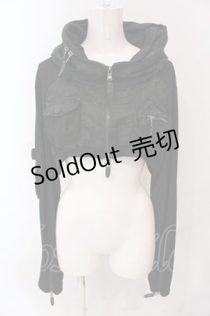 画像: Qutie Frash / ミリタリーショートジャケット L ブラック O-25-04-19-071-QU-JA-OW-OS