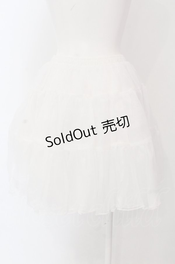 画像3: axes femme kawaii / ボリュームオーガンジーパニエ M シロ O-25-04-19-001-AX-SK-OW-OS (3)