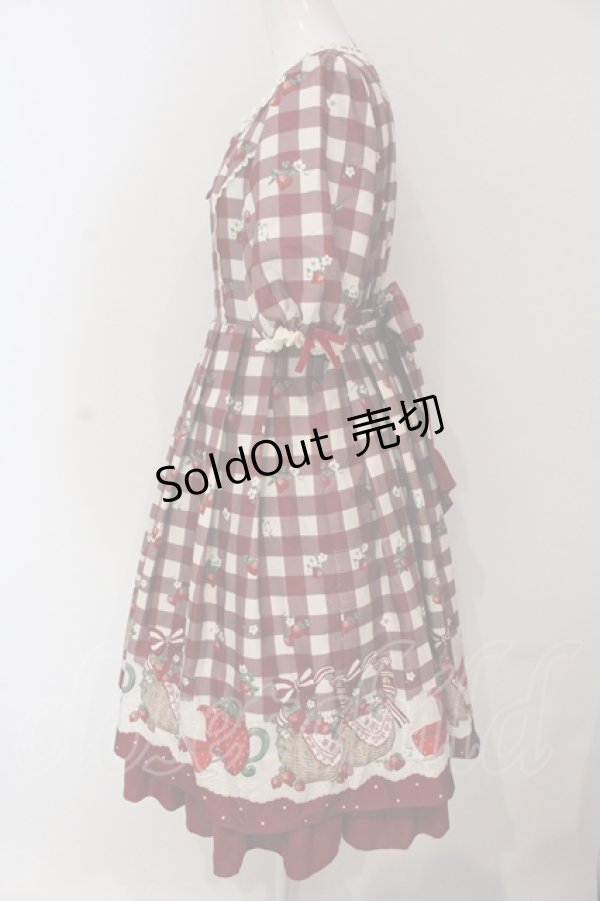 画像4: axes femme kawaii / ベリーズピクニックワンピース M アカ O-25-04-19-006-AX-OP-OW-OS (4)