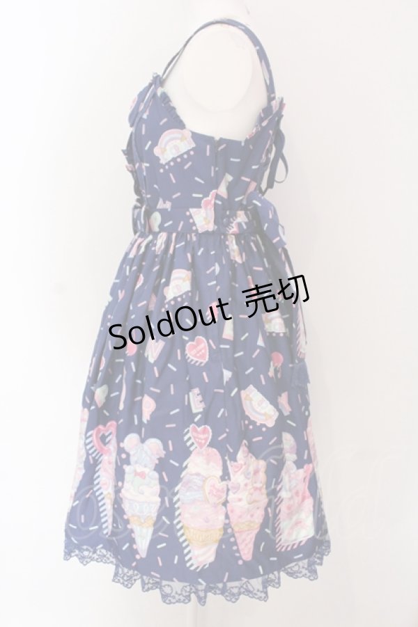 画像5: Angelic Pretty / Decoration Ice Creamジャンパースカート  ネイビー O-25-04-19-007-AP-OP-OW-OS (5)