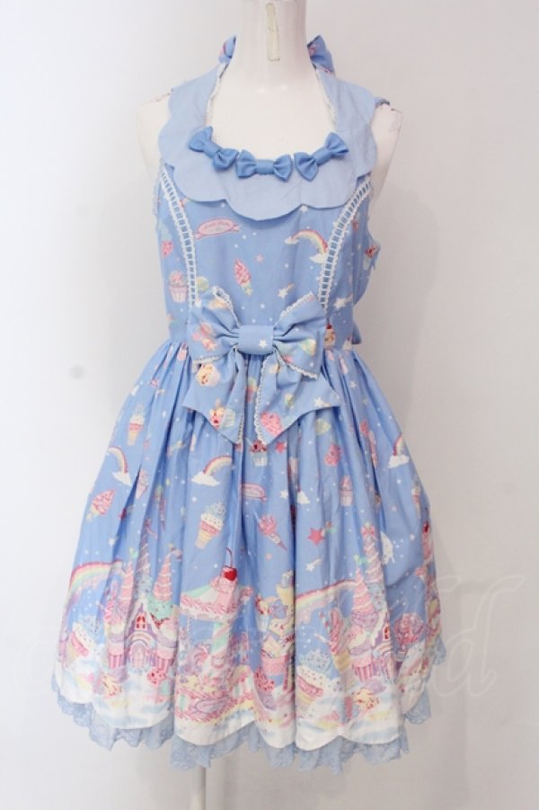 画像1: Angelic Pretty / MilkyPlanetジャンパースカート  サックス O-25-04-19-002-AP-OP-OW-OS (1)