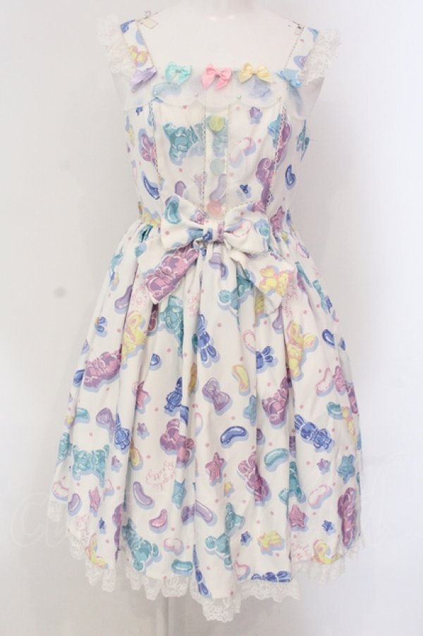 画像1: Angelic Pretty / Jelly Candy Toysジャンパースカート  シロ O-25-04-19-010-AP-OP-OW-OS (1)