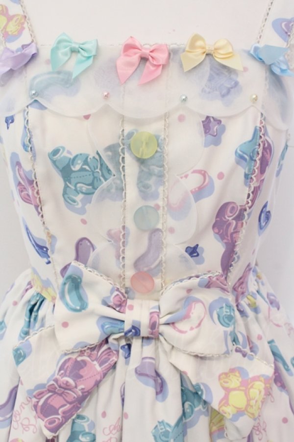 画像2: Angelic Pretty / Jelly Candy Toysジャンパースカート  シロ O-25-04-19-010-AP-OP-OW-OS (2)