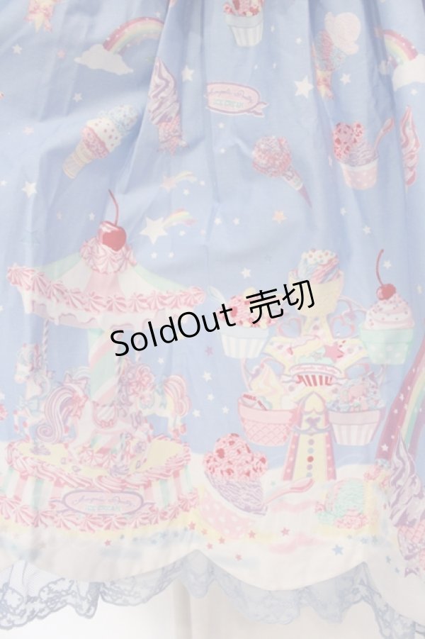 画像3: Angelic Pretty / MilkyPlanetジャンパースカート  サックス O-25-04-19-002-AP-OP-OW-OS (3)