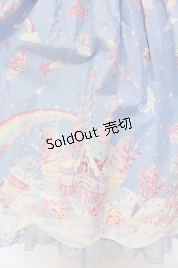 画像4: Angelic Pretty / MilkyPlanetジャンパースカート  サックス O-25-04-19-002-AP-OP-OW-OS (4)