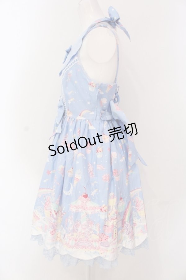 画像5: Angelic Pretty / MilkyPlanetジャンパースカート  サックス O-25-04-19-002-AP-OP-OW-OS (5)