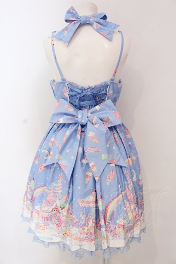 Angelic Pretty / MilkyPlanetジャンパースカート サックス O-25 Angelic Pretty / MilkyPlanetジャンパースカート サックス O-25