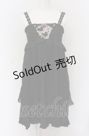 画像: axes femme / 起毛レース2WAYチュニック  クロ O-25-04-20-040-AX-OP-IG-OS