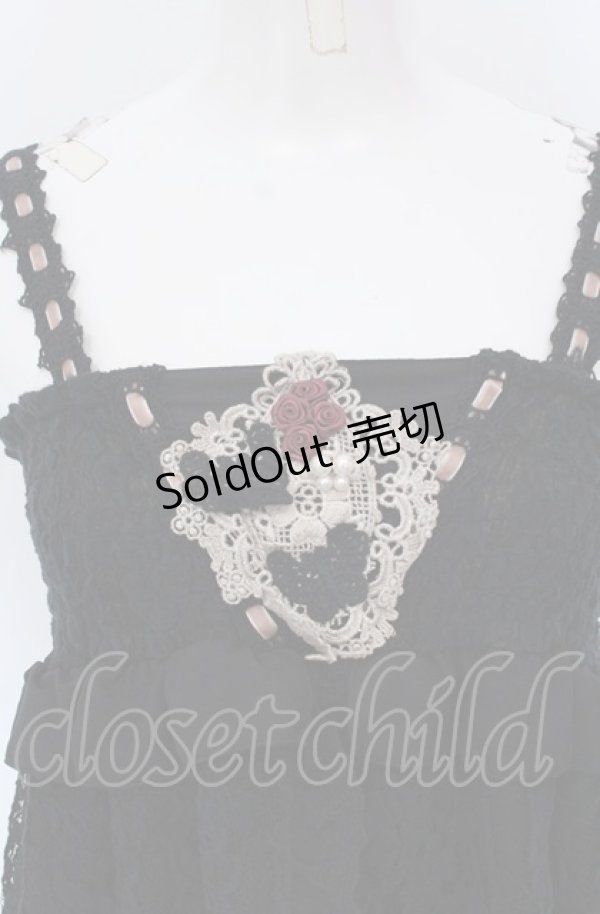 画像2: axes femme / 起毛レース2WAYチュニック  クロ O-25-04-20-040-AX-OP-IG-OS (2)