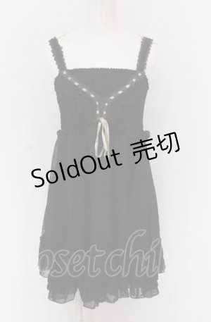 画像: axes femme / シフォンシャーリングチュニ  クロ O-25-04-20-042-AX-OP-IG-OS