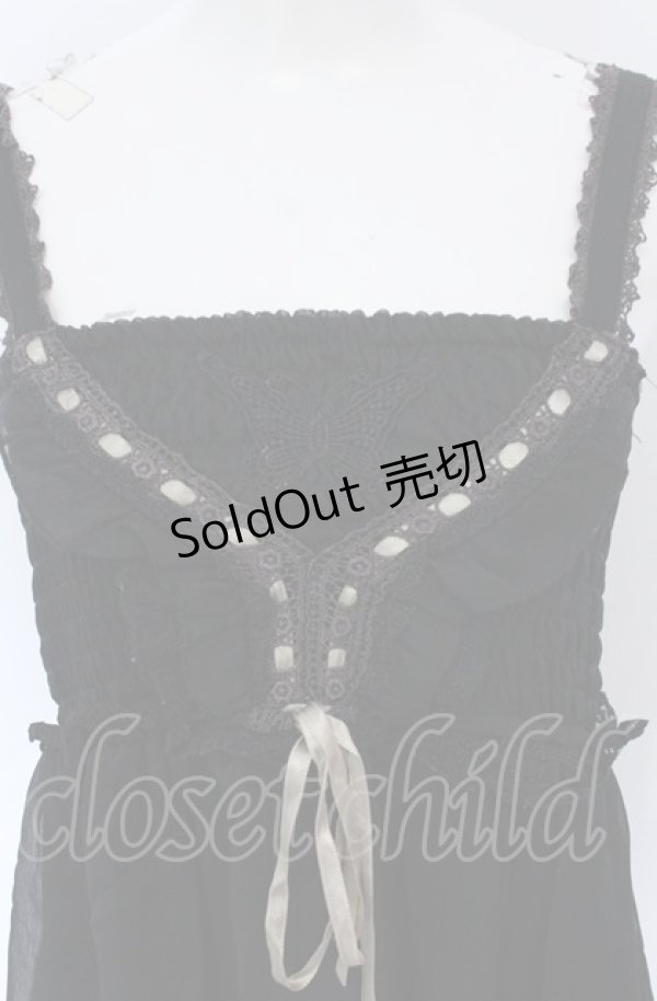 画像2: axes femme / シフォンシャーリングチュニ  クロ O-25-04-20-042-AX-OP-IG-OS (2)