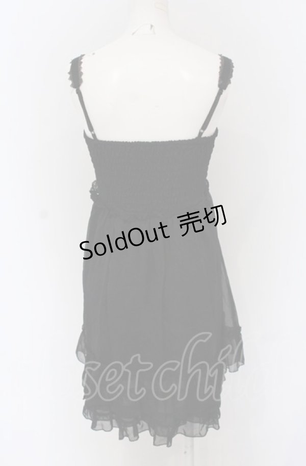 画像3: axes femme / シフォンシャーリングチュニ  クロ O-25-04-20-042-AX-OP-IG-OS (3)
