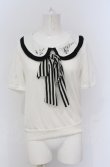 画像1: Ank Rouge / 音符ダブルカラーTシャツ  オフシロ×クロ O-25-04-20-043-CA-TO-IG-OS (1)