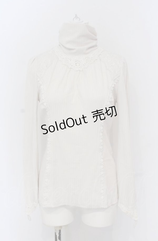画像1: OZZ ANGELO / レース配色バックウィングプリントテレコカットソー  アイボリー O-25-04-20-052-OO-TO-IG-OS (1)