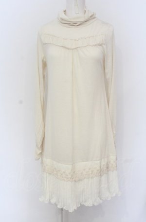 画像: axes femme / シフォンプリーツロングインナーカットソー M アイボリー O-25-04-20-066-AX-TO-IG-OS