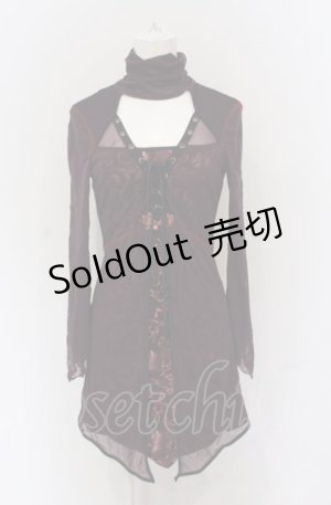 画像: Ozz On / パワーネットレイヤードチュニック  パープル O-25-04-20-009-OO-TO-IG-OS