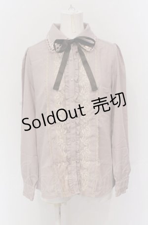画像: axes femme / 巻きバラ付きブラウス L ピンクベージュ O-25-04-20-002-AX-BL-IG-OS