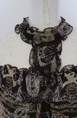 画像2: axes femme / アンティークプリントレース切り替えチュニック  アイボリー×ブラウン O-25-04-20-019-AX-TO-IG-OS (2)