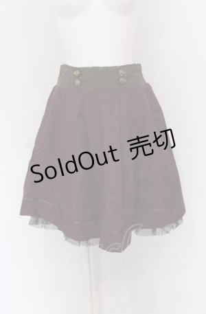 画像: axes femme / ライン入りタックスカート M ワイン O-25-04-20-020-AX-SK-IG-OS