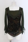画像1: Ozz On / メッシュレイヤードカットソー  グリーン O-25-04-20-026-OO-TO-IG-OS (1)