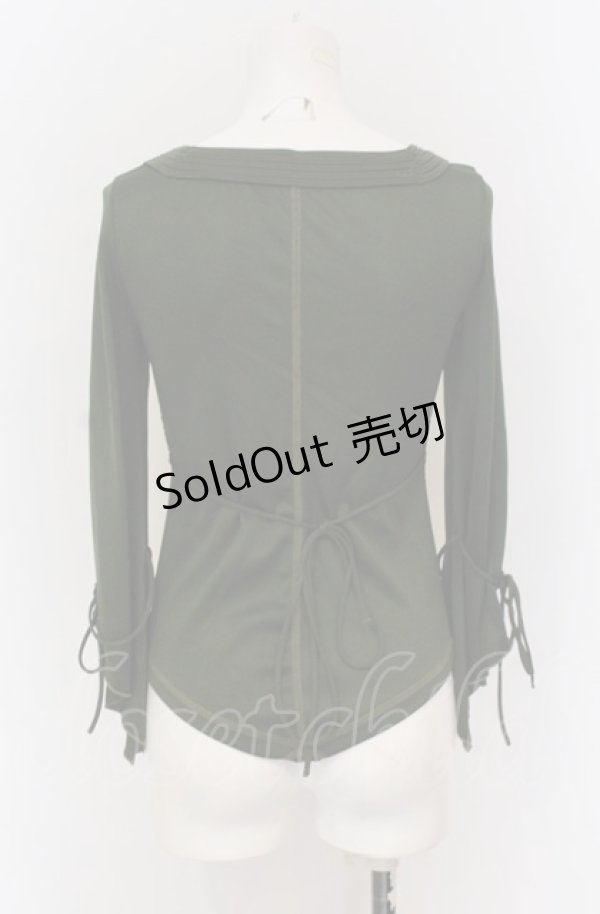 画像2: Ozz On / メッシュレイヤードカットソー  グリーン O-25-04-20-026-OO-TO-IG-OS (2)