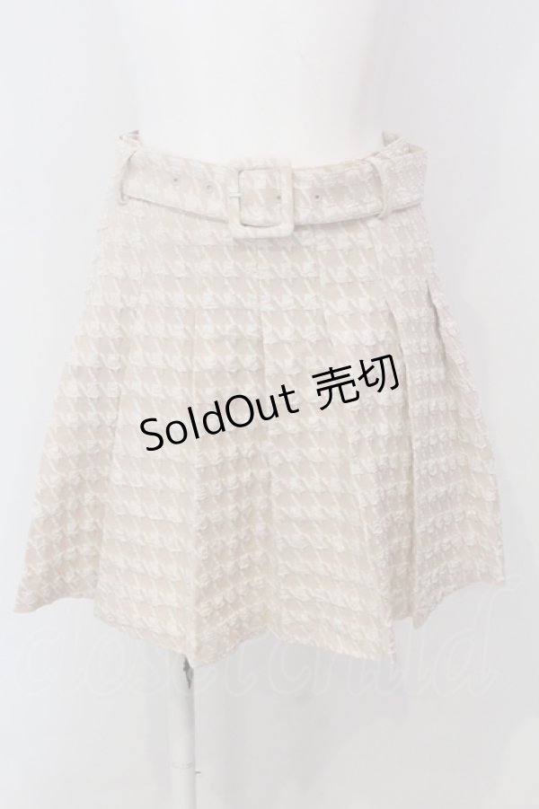 画像1: 【SALE】Bubbles / ベーシックプリーツスカパン  ベージュ O-25-04-21-001-CA-PA-IG-ZT133 (1)