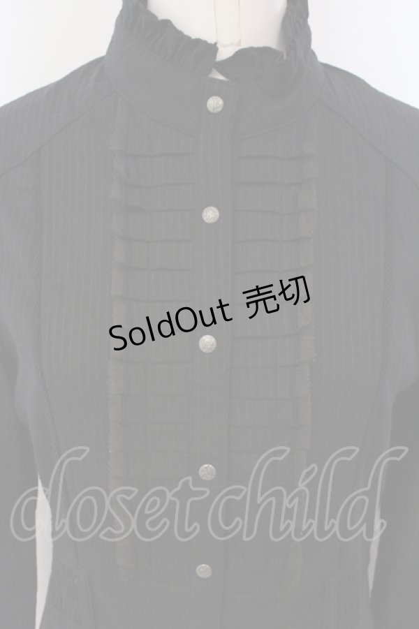 画像2: Ozz oneste / プリーツヨークシャツワンピース  ブラック O-25-04-21-031-OO-OP-IG-ZI (2)