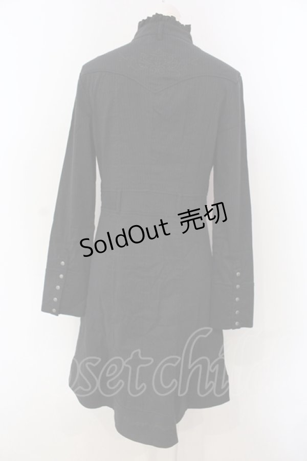 画像4: Ozz oneste / プリーツヨークシャツワンピース  ブラック O-25-04-21-031-OO-OP-IG-ZI (4)