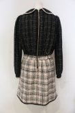 画像4: Swankiss / TS docking tweed O/P ワンピース  クロ×ピンク O-25-04-21-066-CA-OP-IG-OS (4)