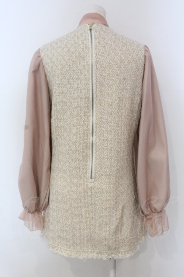 画像4: Swankiss / AD tweed kirakiraO/P ワンピース  ピンク O-25-04-21-068-CA-OP-IG-ZT049 (4)