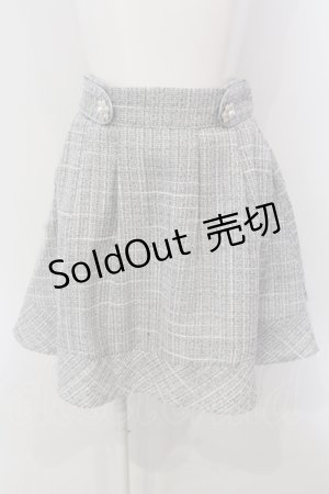 画像: evelyn / ツイードビジュータックスカート  グレー O-25-04-21-070-LO-SK-IG-ZT164