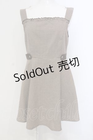 画像: 【SALE】evelyn / サイドベルトワンピース  ブラウン O-25-04-21-078-LO-OP-IG-ZT050