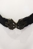 画像2: axes femme / ローズゴム細ベルト  クロ O-25-04-21-088-AX-ZA-IG-OS (2)