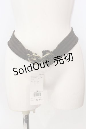 画像: axes femme / トランプバックルゴムベルト  ゴールド O-25-04-21-089-AX-ZA-IG-OS