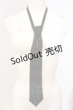 画像: Ozz Croce / 刺繍ネクタイ  ブラック×グレー O-25-04-21-099-OO-ZA-IG-OS