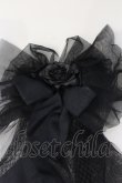 画像2: metamorphose / 造花チュールクリップブローチ  クロ O-25-04-21-100-ME-AC-IG-OS (2)
