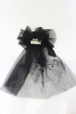 画像3: metamorphose / 造花チュールクリップブローチ  クロ O-25-04-21-100-ME-AC-IG-OS (3)