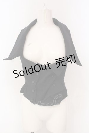 画像: alice auaa / デコルテベスト 3 ブラック O-25-04-21-009-AA-TO-IG-OS