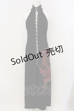 画像: Qutie Frash / チェーンレースアップロングベスト【旧タグ】  ブラック O-25-04-21-010-QU-OP-IG-OS