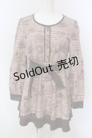 画像: Ank Rouge / スウェード切り替えノーカラーワンピース  ピンク O-25-04-21-022-CA-OP-IG-ZT165
