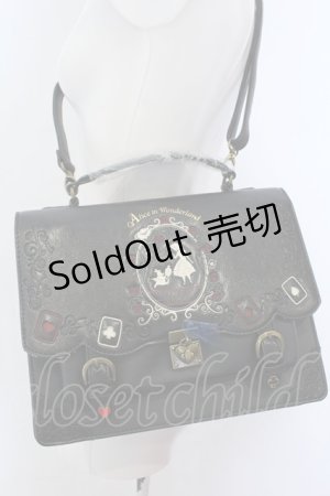 画像: axes femme / シルエット柄3WAYバッグ  クロ O-25-04-22-004-AX-BG-IG-OS