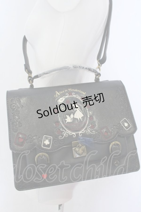 画像1: axes femme / シルエット柄3WAYバッグ  クロ O-25-04-22-004-AX-BG-IG-OS (1)