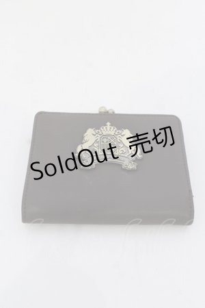 画像: metamorphose / プレート付き財布  ブラウン O-25-04-22-030-ME-ZA-OW-OS
