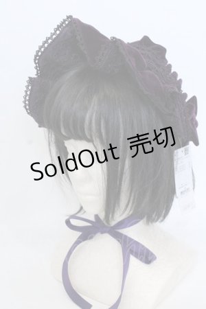 画像: axes femme kawaii / ベルベットドールハーフボンネット  パープル O-25-04-22-036-AX-AC-OW-OS