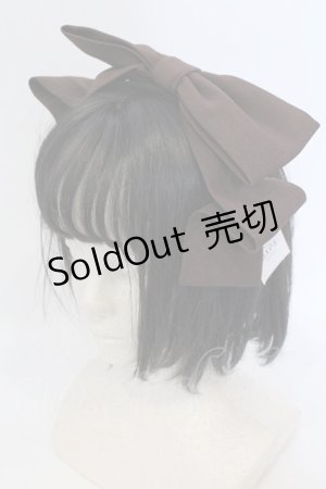 画像: axes femme kawaii / 斜めリボンカチューシャ  ブラウン O-25-04-22-039-AX-AC-OW-OS