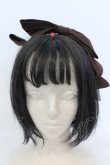 画像2: axes femme kawaii / 斜めリボンカチューシャ  ブラウン O-25-04-22-039-AX-AC-OW-OS (2)