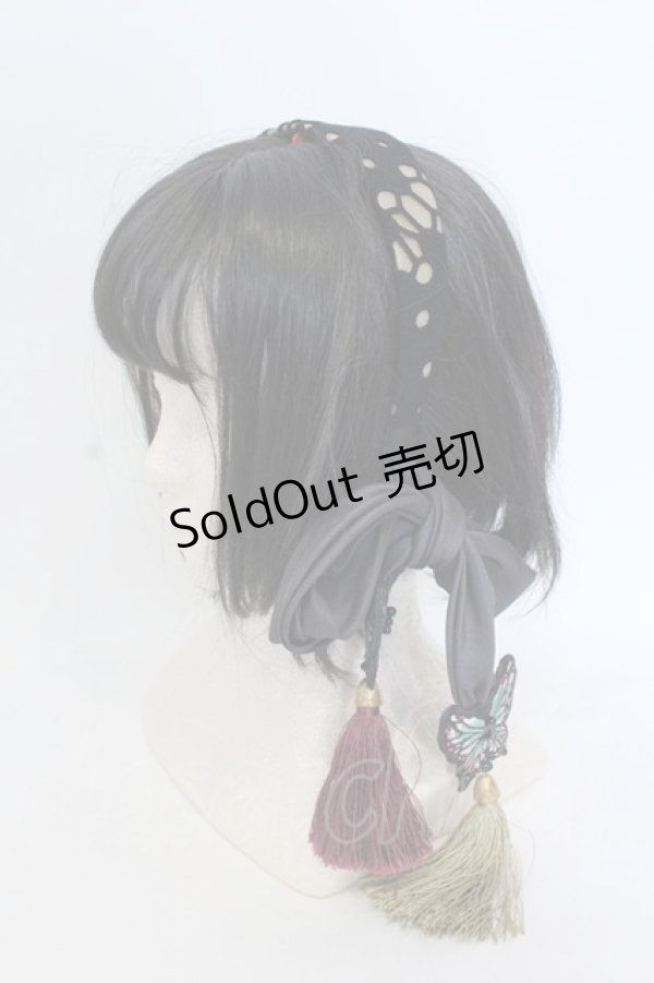 画像1: WiTCH WATCH / カチューシャNo.2306  クロ×グレー O-25-04-22-041-GO-AC-IG-OS (1)