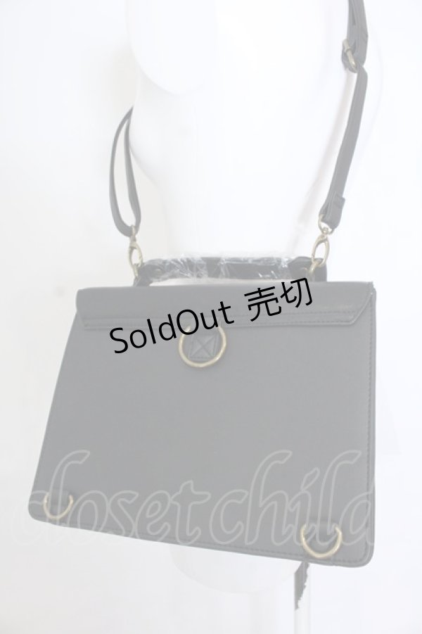 画像5: axes femme / シルエット柄3WAYバッグ  クロ O-25-04-22-004-AX-BG-IG-OS (5)