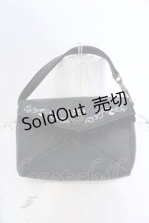 画像: 【SALE】axes femme / レター型ミニポーチ  クロ O-25-04-22-005-AX-ZA-IG-ZT087